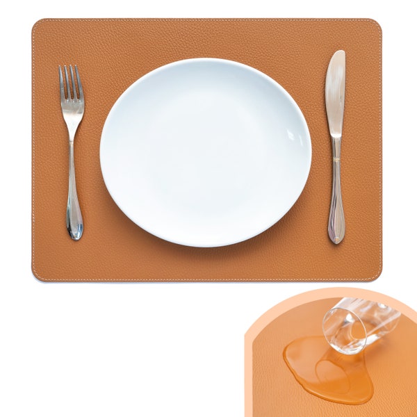 Leather Coasters and Placemats Etsy