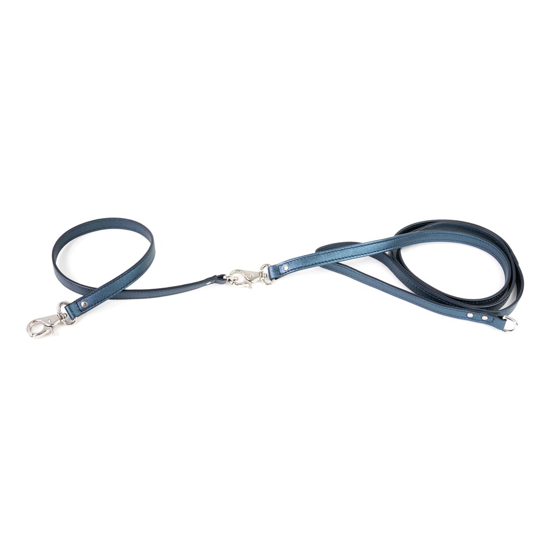 BECHIVA Real Leather Leash Extender Leash Coupler for Small Dogs
