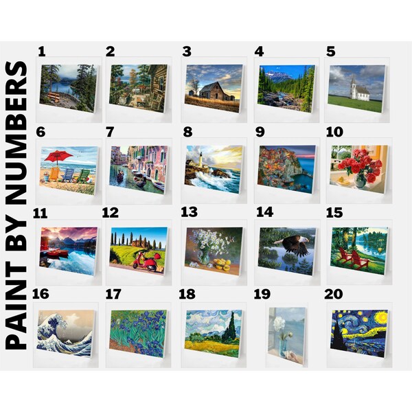 Paint by Number Kit Adult Etsy