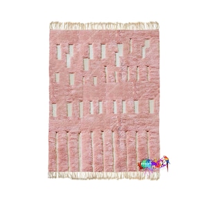 Pink Beni Mrirt | Fabulous Moroccan Rug | Area Rugs | Wool Rug | Teppich | Boho Rug | Tapis Marocain | Made To Order | Beni Mrirt Rug | Soft