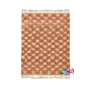 Brown Beni Mrirt | Fabulous Moroccan Rug | Area Rug | Wool Rug | Teppich | Boho Rug | Tapi Marocain | Made To Order | Beni Mrirt Rug | Soft