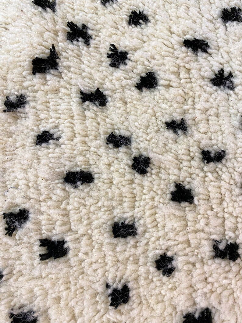 Black Dot Rug | Moroccan Dots Rug | Azilal Rug | Moroccan Rug | Colorful Dots Rug For Livingroom | Berber Dots Rug | Teppich Marokko | Beni image 8