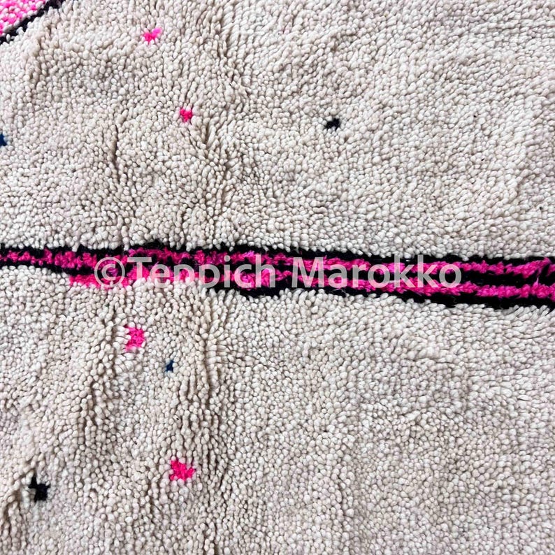 Moroccan Rug | Tapi Maroc | Teppich Wolle | Woolen Carpet | Azilal Rug | Teppich Rug | Beni Ouarain Style | Fine Berber Rug | Wolle Rug afbeelding 8