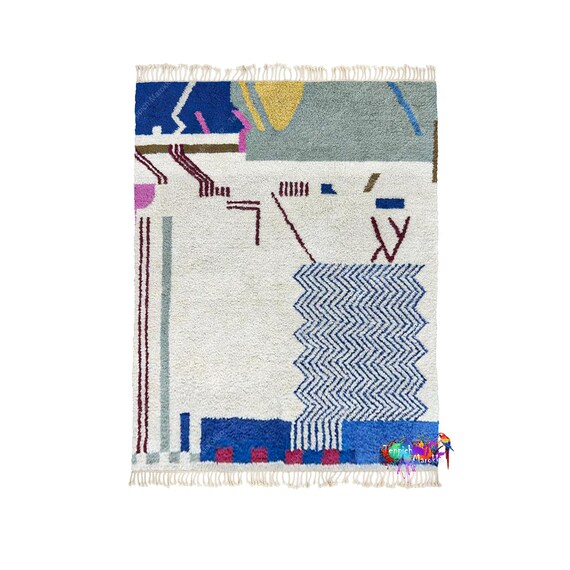 Moroccan Rug | Tapis Marocain | Teppich | Berber Carpet | Azilal Rug | Wool Rug | Area Rugs For Living Room | Berber Moroccan Rug | Moroccan