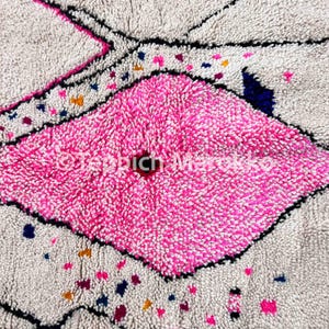 Moroccan Rug | Tapi Maroc | Teppich Wolle | Woolen Carpet | Azilal Rug | Teppich Rug | Beni Ouarain Style | Fine Berber Rug | Wolle Rug afbeelding 7