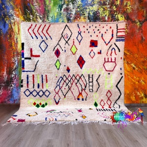 Beautiful Rug, Moroccan Rug, Carpet, Custom Azilal Rug, Genuine Wool Rug, Berber Rug, Handmade, Teppich, Tapis Berbere Maroc, Free Shipping