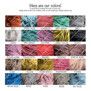 a bunch of different colors of yarn