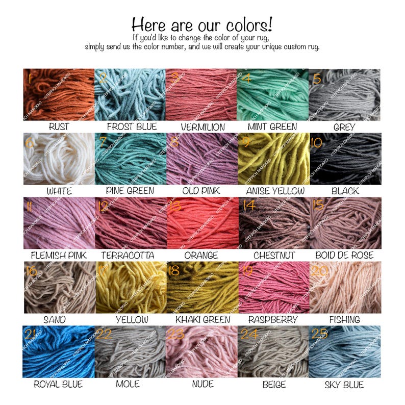 a bunch of different colors of yarn