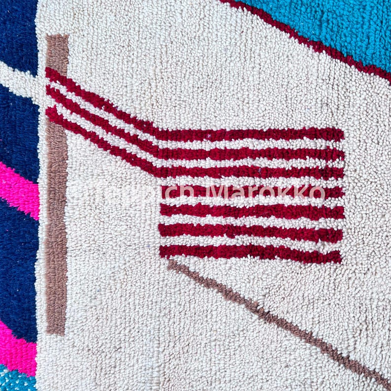 Moroccan Rug | Tapis Marocain | Teppich | Berber Carpet | Azilal Rug | Wool Rug | Area Rugs For Living Room | Berber Moroccan Rug | Moroccan image 2