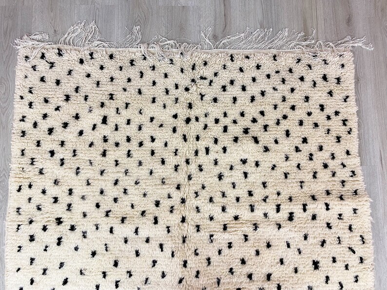Black Dot Rug | Moroccan Dots Rug | Azilal Rug | Moroccan Rug | Colorful Dots Rug For Livingroom | Berber Dots Rug | Teppich Marokko | Beni image 5