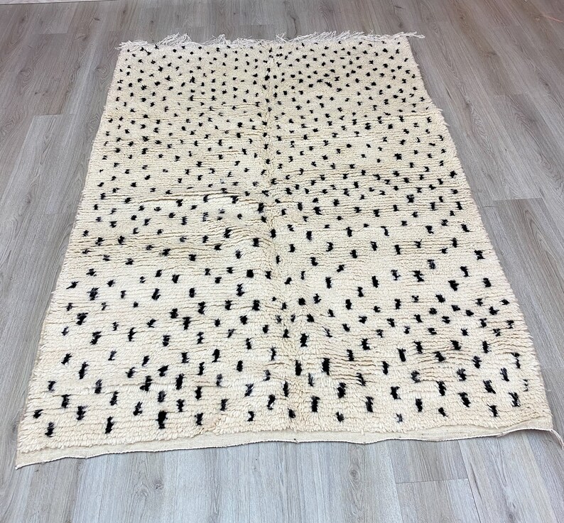 Black Dot Rug | Moroccan Dots Rug | Azilal Rug | Moroccan Rug | Colorful Dots Rug For Livingroom | Berber Dots Rug | Teppich Marokko | Beni image 6