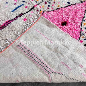 Moroccan Rug | Tapi Maroc | Teppich Wolle | Woolen Carpet | Azilal Rug | Teppich Rug | Beni Ouarain Style | Fine Berber Rug | Wolle Rug afbeelding 11