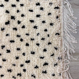 Black Dot Rug | Moroccan Dots Rug | Azilal Rug | Moroccan Rug | Colorful Dots Rug For Livingroom | Berber Dots Rug | Teppich Marokko | Beni image 7