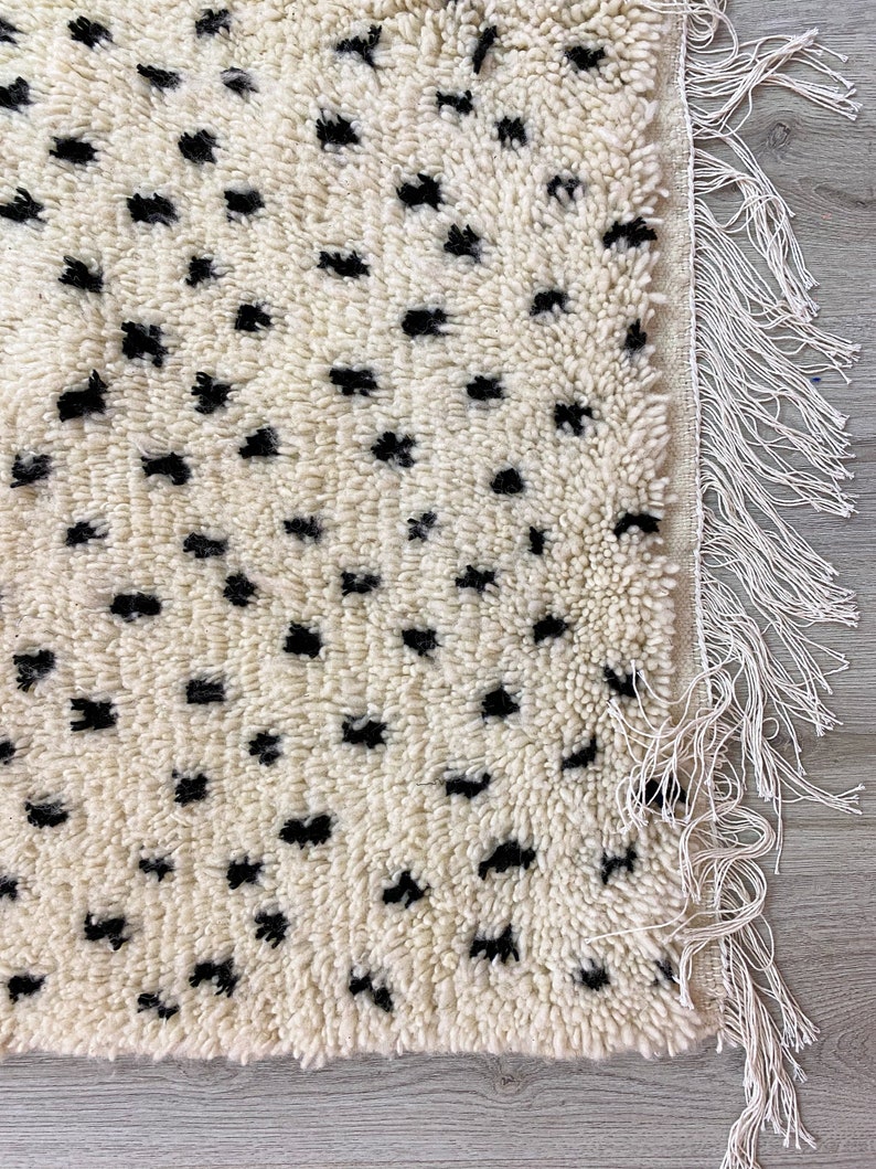 Black Dot Rug | Moroccan Dots Rug | Azilal Rug | Moroccan Rug | Colorful Dots Rug For Livingroom | Berber Dots Rug | Teppich Marokko | Beni image 7