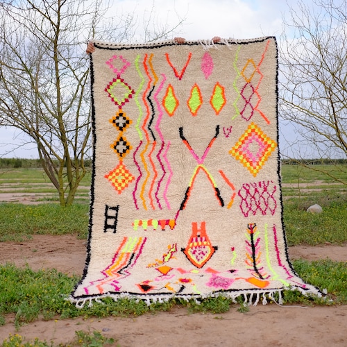 Berber Moroccan Costum Rug Moroccan Woolen Carpet New Etsy