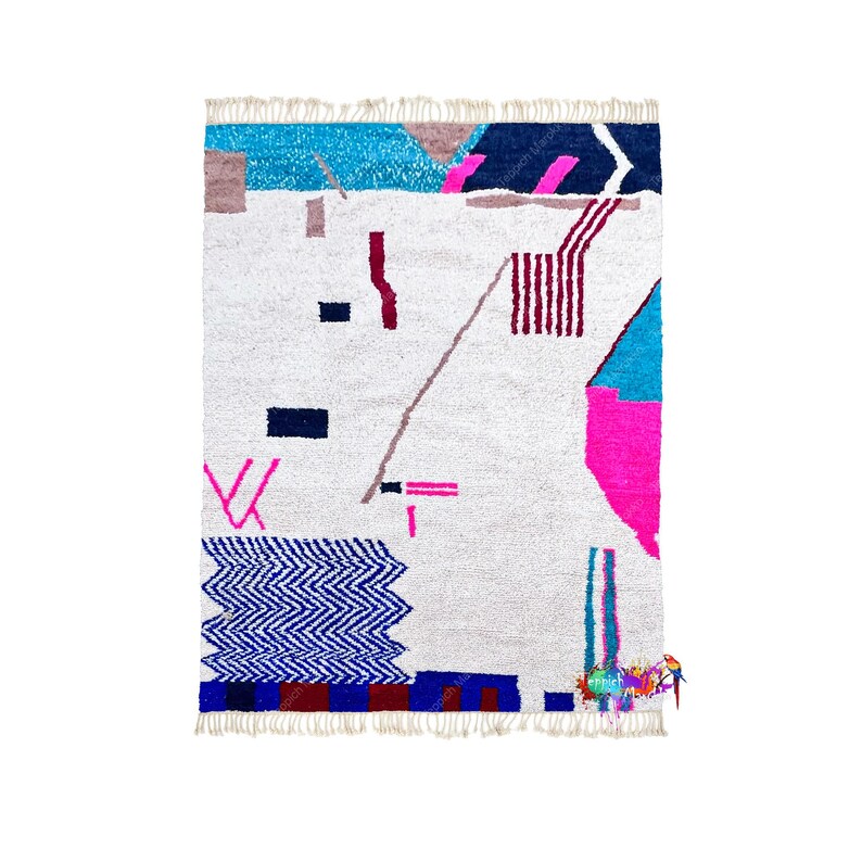 Moroccan Rug | Tapis Marocain | Teppich | Berber Carpet | Azilal Rug | Wool Rug | Area Rugs For Living Room | Berber Moroccan Rug | Moroccan