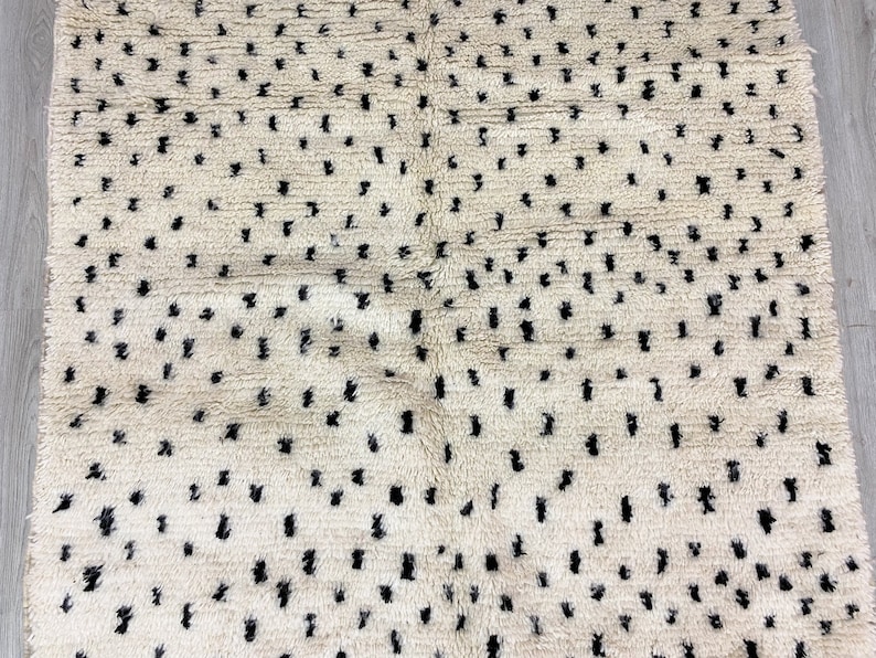 Black Dot Rug | Moroccan Dots Rug | Azilal Rug | Moroccan Rug | Colorful Dots Rug For Livingroom | Berber Dots Rug | Teppich Marokko | Beni image 4