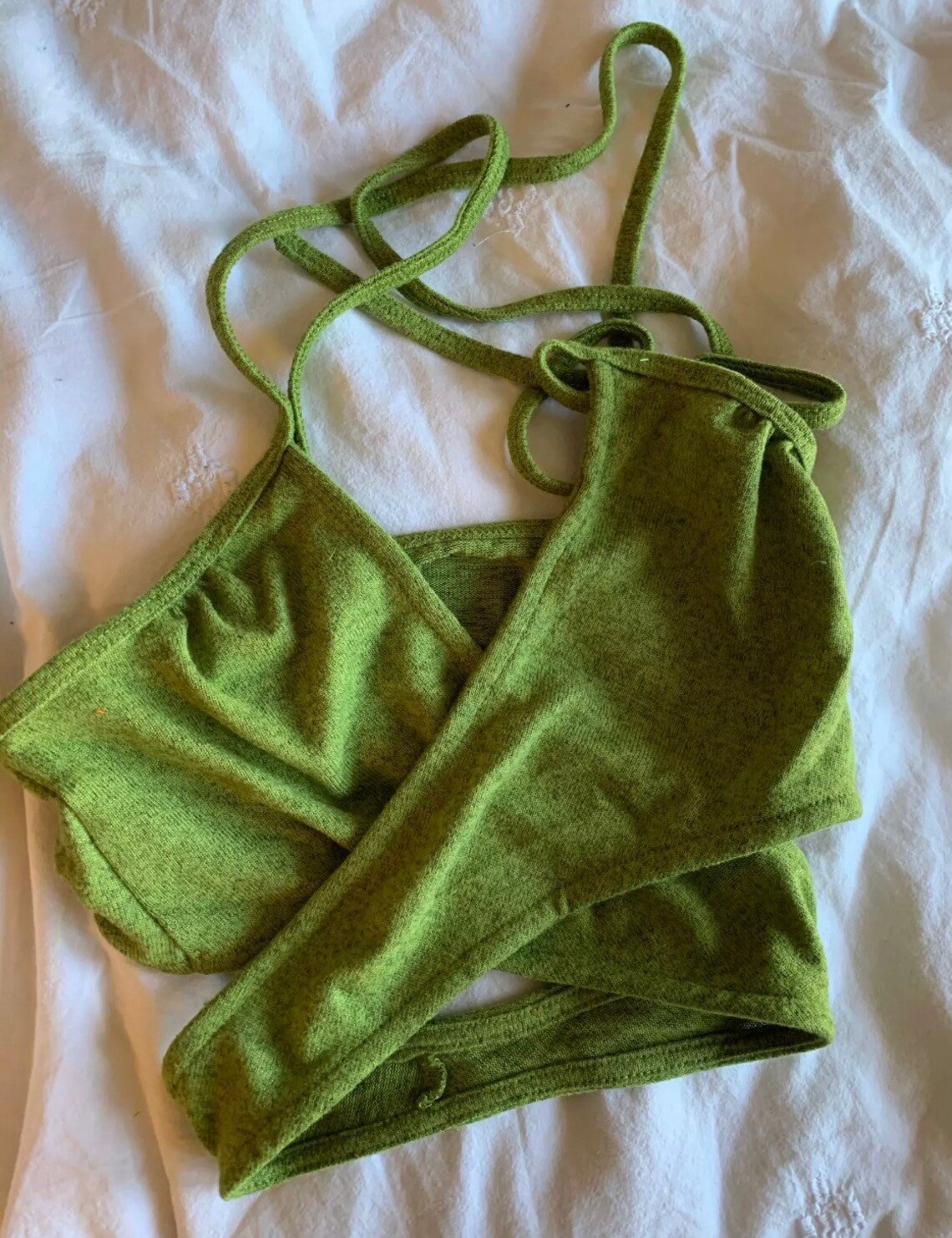 Green halter top Etsy