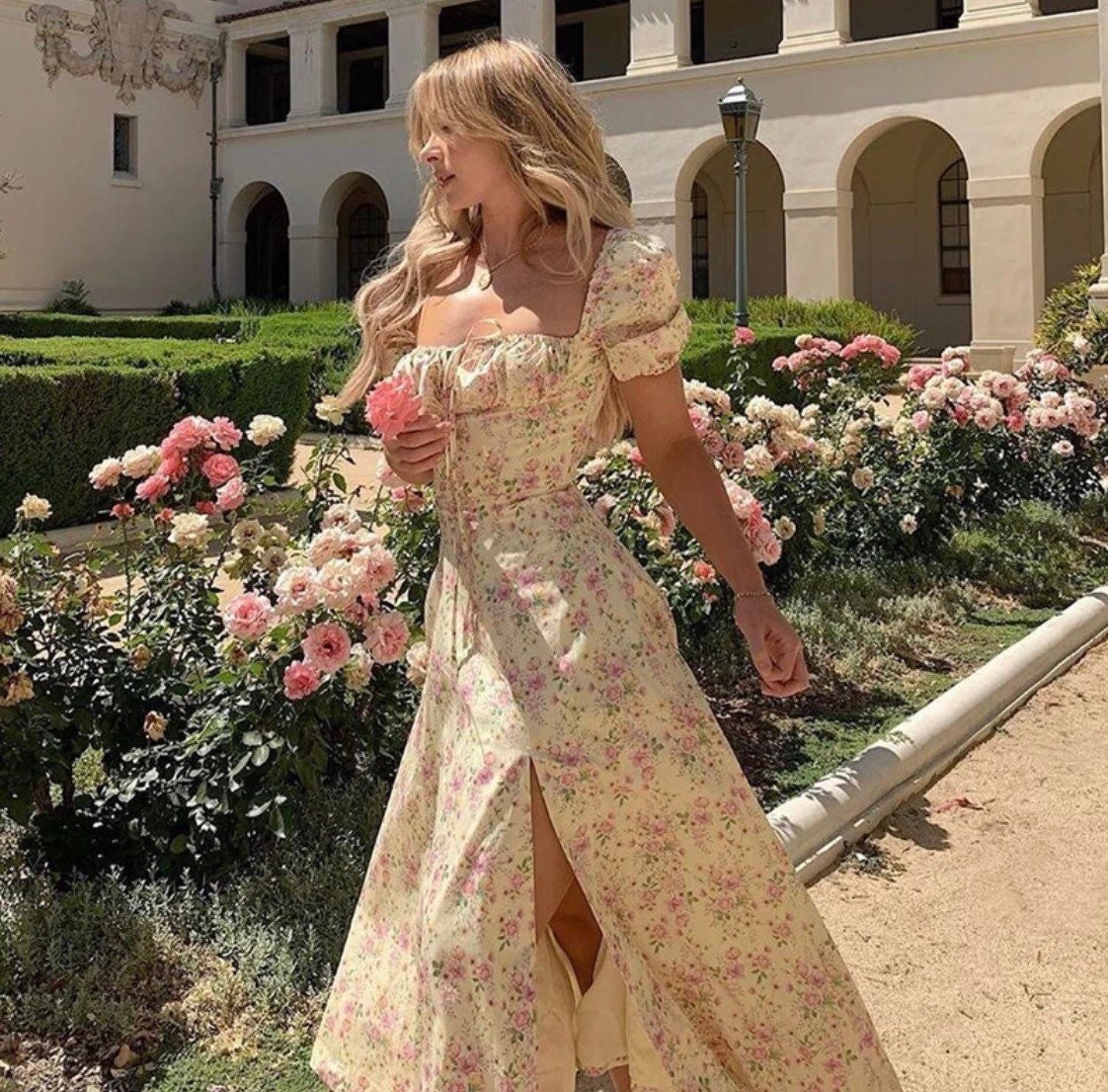 Floral Midi Dress | Etsy