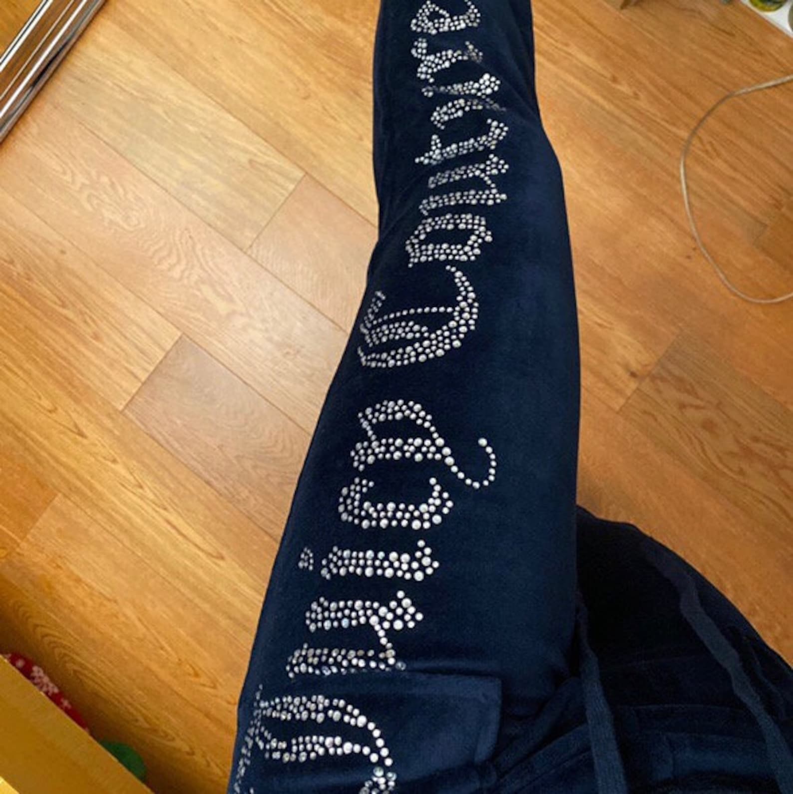 Juicy couture navy blue velour tracksuit Etsy