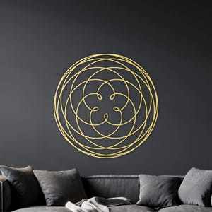Venus Flower Wooden Wall Art: Sacred Geometry Decor