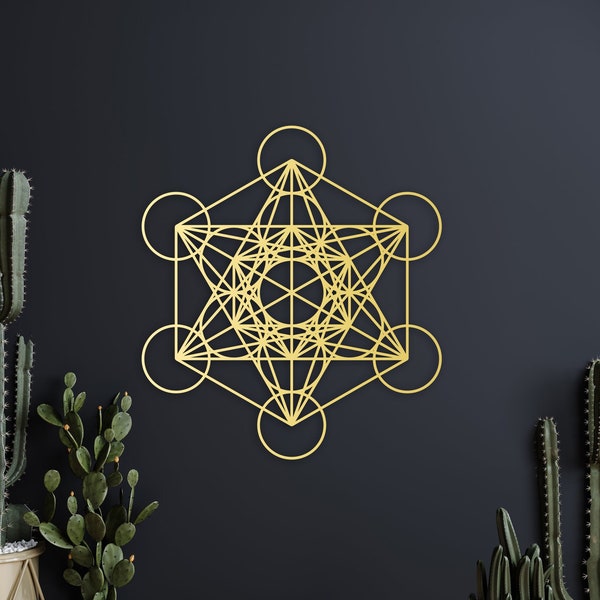 Metatrons Cube Wall Art Etsy