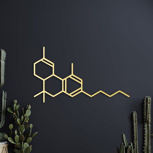 Thc molecule, Tetrahydrocannabinol wall art, 420,Marijuana,Cannabis,Weed,Wooden decor