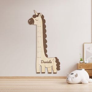 Unicorn growth chart, nursery wall decor, wooden growth chart, kids height chart, growth chart ruler, kids room decor