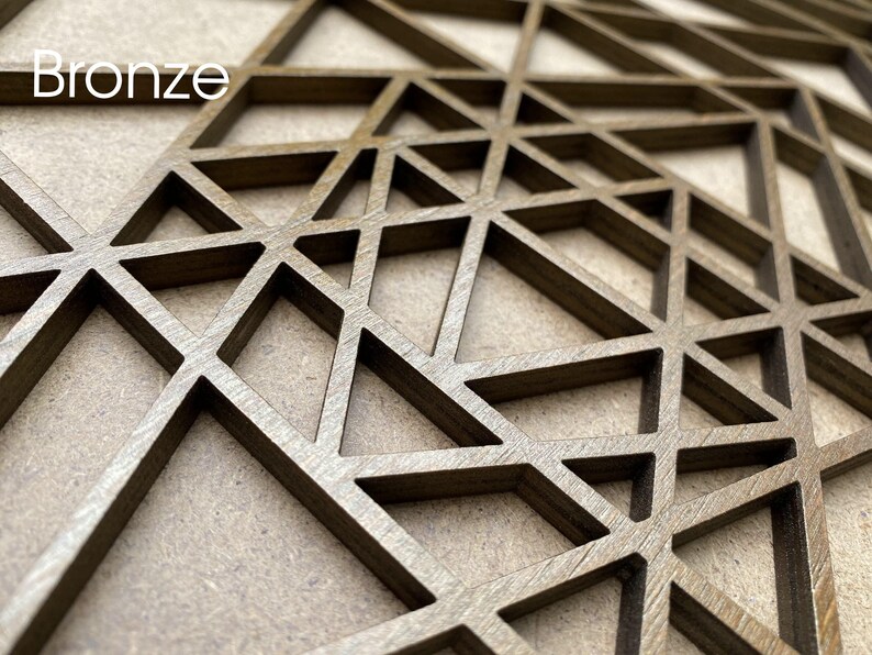 Sri Yantra Wooden Wall Art: Geometric Chakra Decor image 5