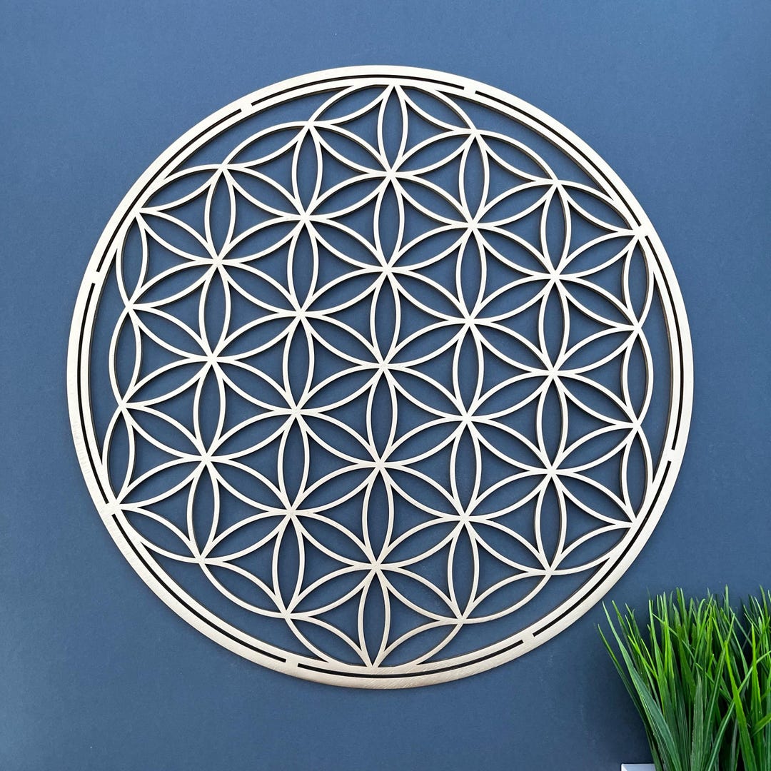 Flower of Life Wall Art, Sacred Geometry Wall Decor - Etsy