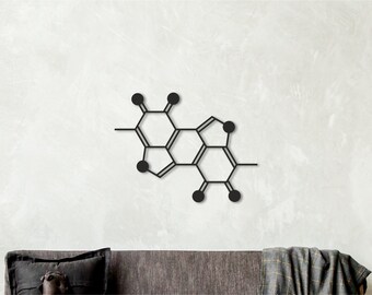 Molecular Structure Wall Art - Etsy