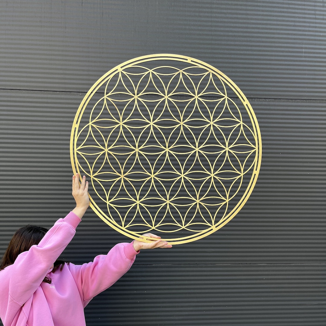 Flower of Life Wall Art, Chakra Wall Hanging, Sacred Geometry Decor ...