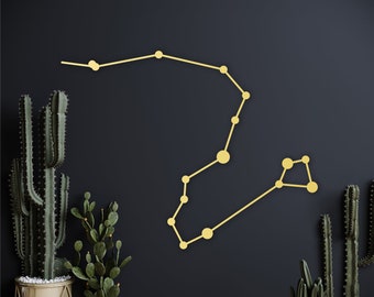 Draco Constellation Wall Hanging: Greek Mythology Dragon Decor