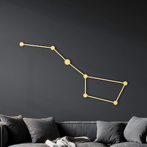 Big dipper wall art, Astronomy  decorations, Celestial decor, Ursa Major wall art, Constellation