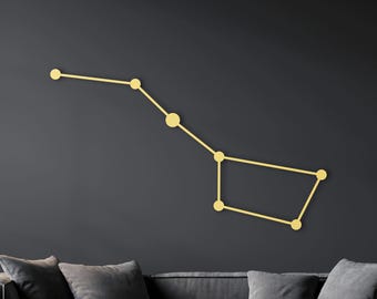 Großer Wagen Wandkunst, Astronomie Dekorationen, Sternbild, Ursa Major Wandkunst, Sternbild