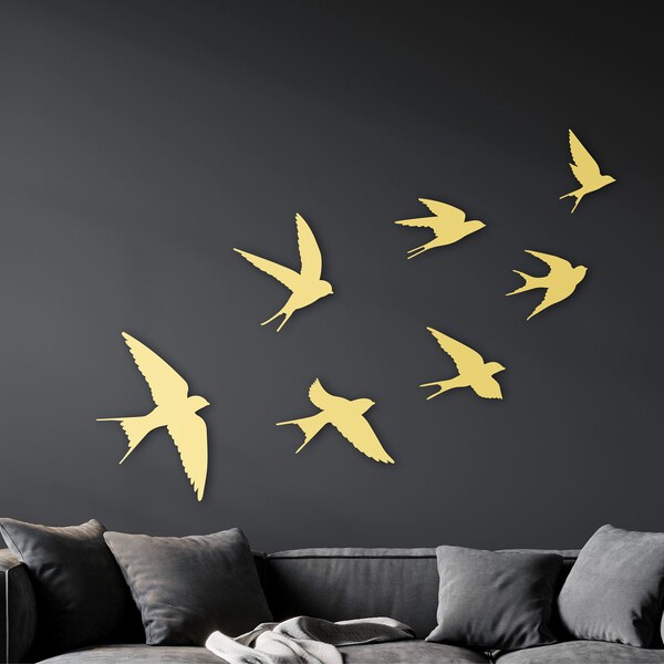 Flying Bird Wall Art Etsy