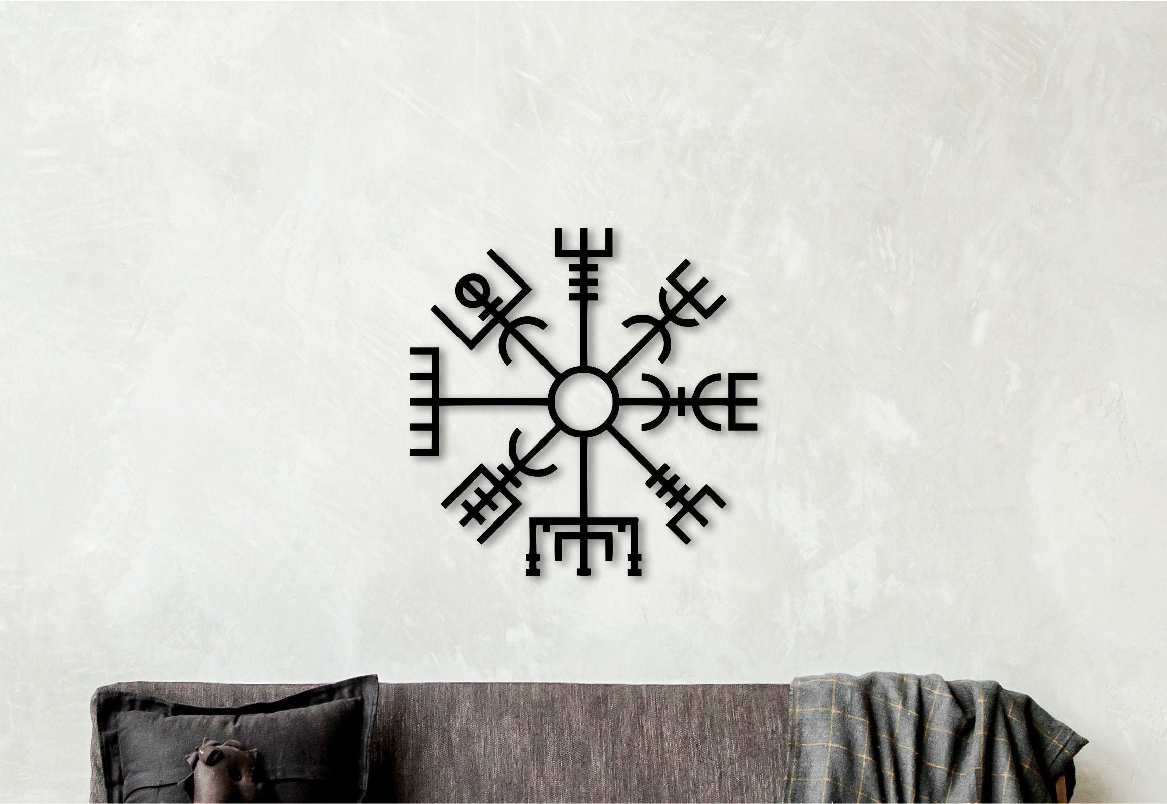 Viking Wall Artvegvisir Wall Decorwooden Etsy UK