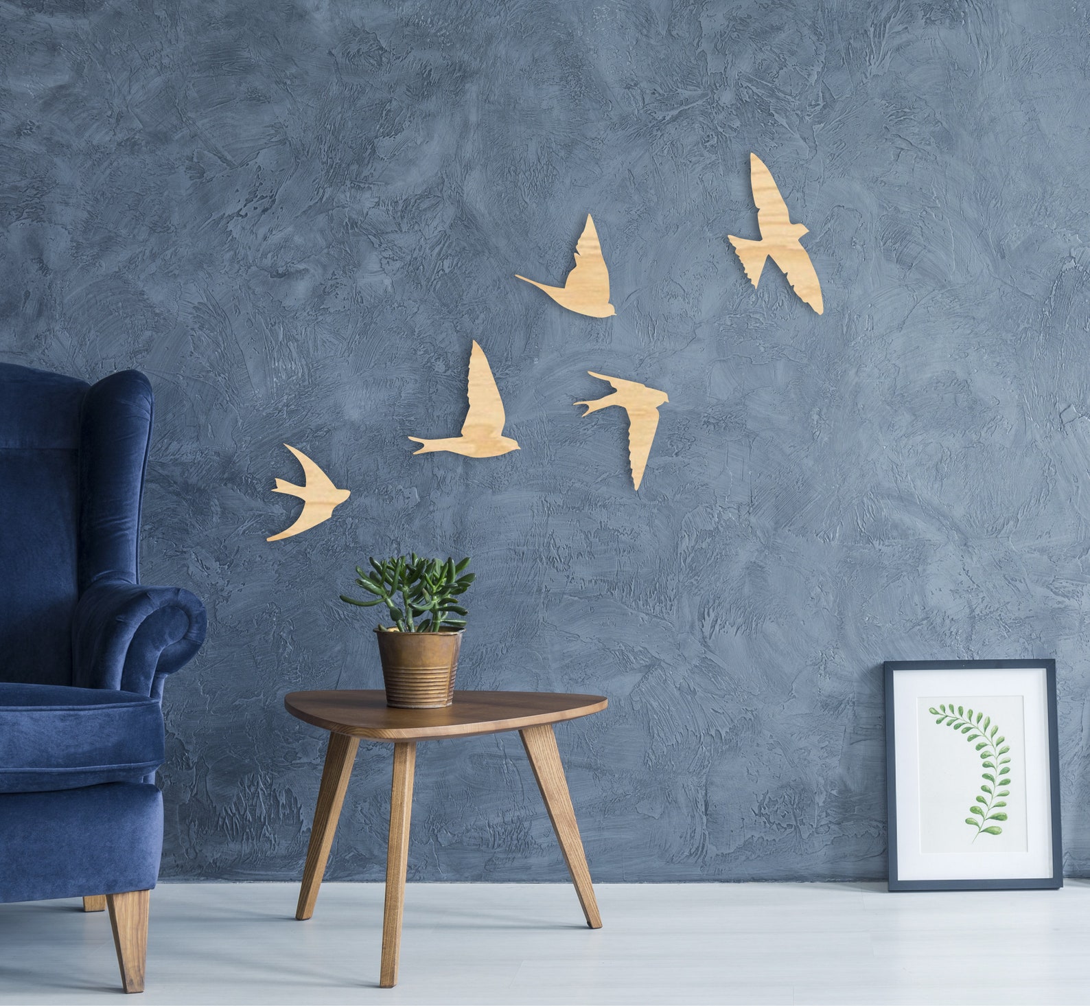 Flying birds wall artWood decorFlock of birdsSwallow Etsy