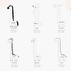 Alpaca Wooden Growth Chart: Kids Nursery Decor - Etsy