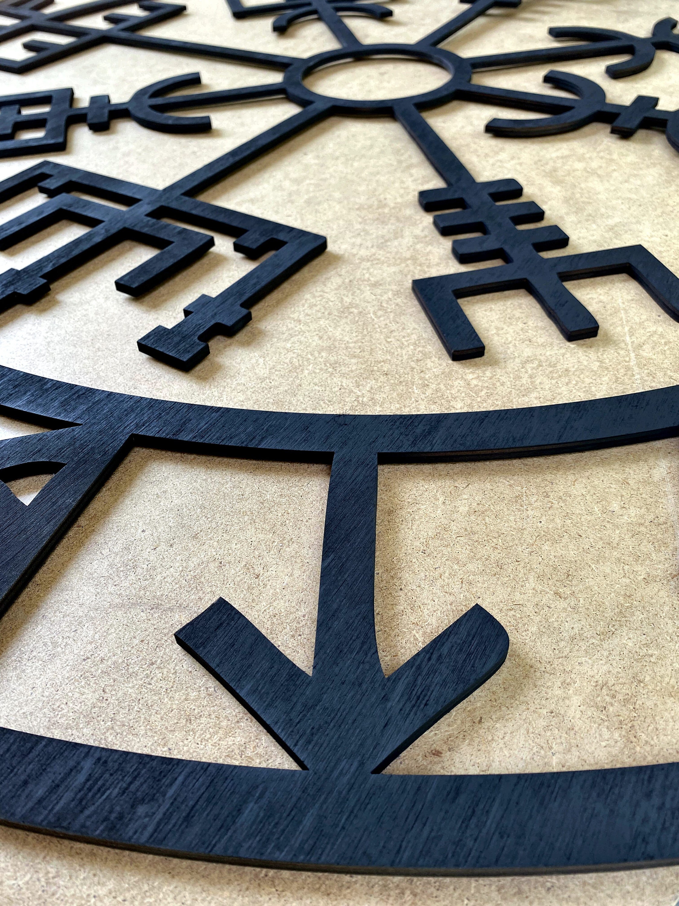 Viking Wall Artvegvisir Wall Decorwooden Etsy UK