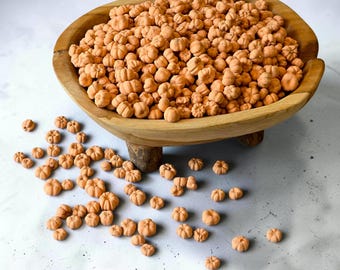 Orangea Putka-kapslar | Torkade minipumpakapslar | Höstkrans, skål, burkfyllning och pyssel