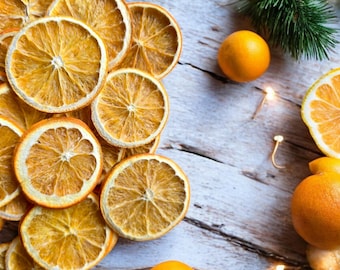 Scented ORANGE Slices, Natural CITRUS DECOR for Crafts, Displays, Christmas Potpourri, Wreath, Garlands, Winter Home Decor, Rustic Farmhouse
