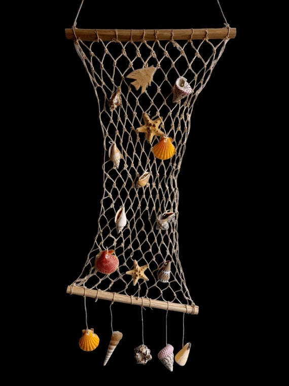 decorative fish net natural Events and Crafts | Nautical Fishing Nature Fish Net Wall Decoration