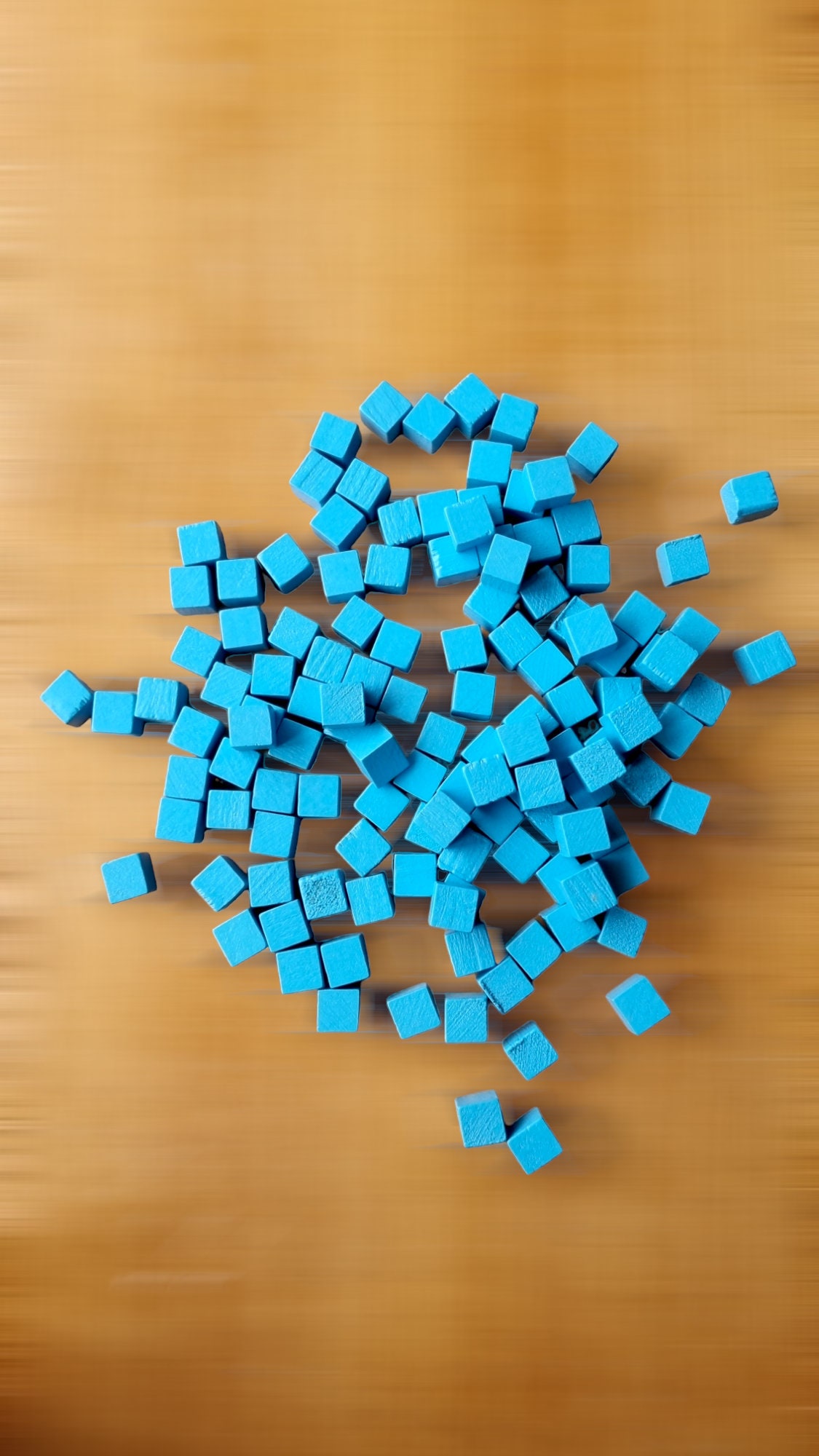 10mm Wooden Cubes ~ Board Game Pieces ~ Blue Wood Cube Tokens ...