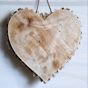 DRIFTWOOD HEART Wall HANGING | Unique Rustic Beach Decor | 40 Cm ...