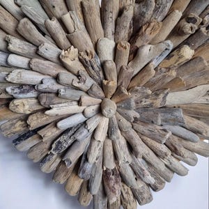 DRIFTWOOD HEART Wall HANGING | Unique Rustic Beach Decor | 40 Cm ...