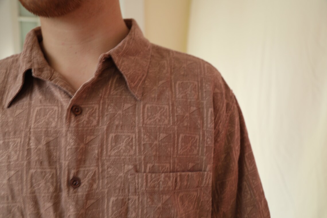 Vintage mens button up Etsy
