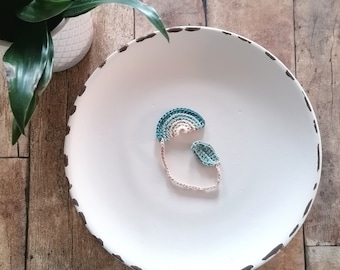 Weiches Nabelschnurbändchen, gehäkeltes Nabelschnurband mit Regenbogen in vielen Farben