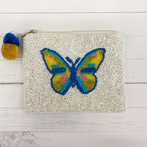 Butterfly Beaded Pouch - image 2