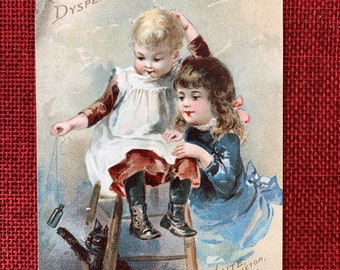 Shaker Extract of Roots Siegel's Syrup, Vintage Late 1800s Trade Card
